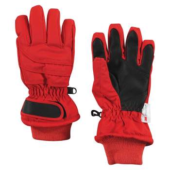 Hudson Baby Unisex Snow Gloves, Red