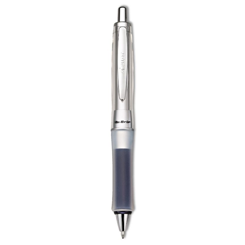 Pilot Dr. Grip Center of Gravity Retractable Ball Point Pen Gray Grip/Black Ink 1mm 36180, 1 of 4
