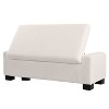 NicBex Ottoman Bench with Storage Modern Fabric Bench with Hinged Lid and Wooden Legs for Living Room, Bedroom, Entryway - 4 of 4