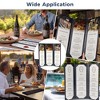 WeChef Restaurant Menu Covers 4.25x14" Trifold 3 View PU Leather with Angled Corners for Wine List Bar Hotel 5 Pack - 4 of 4