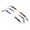 Unique Bargains Elastic Coil Metal Ring Keychain Strap Clasp Telephone Line Colorful 3 Pcs - 3 of 4