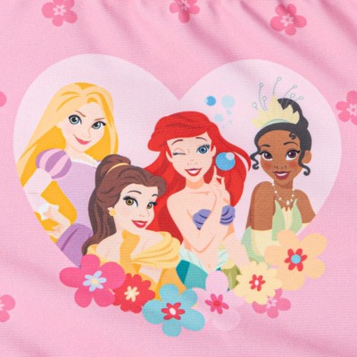 Disney Princess Little Girls Square Neck Mesh Tutu One Piece Bathing Suit Dress UPF 50+ Pink / Rainbow 7-8 — фото 3