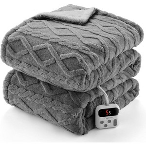 Heated Blanket, Soft Washable Thick Tufted Electric Blanket, Heating Blanket for Bedding, 10 Heating Levels & 10 Time Settings,  Machine Washable - 1 of 4