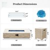 42/56 inch Outdoor  Magnesium Oxide Fire Pit Table Propane with Tank Cover and Wind Guard - 3 of 4