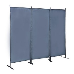 NicBex 3-Panel Room Divider Folding Fabric Privacy Screen with Metal Legs Partition for Home & Office - 1 of 4