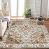 Coolmee Boho Washable Rugs,Vintage Non Slip Ultra Soft Throw Rugs Low-Pile Floor Carpet Rug for Bedroom Entryway Dining Room Dorm, - 3 of 4