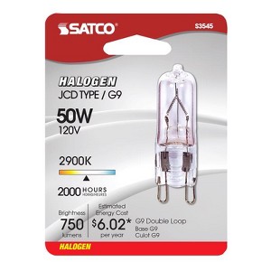 Satco 50 W T4 Specialty Halogen Bulb 750 lm Warm White (S3545) 1 pk - 1 of 1