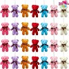 Joyfy 28PCS Valentine's Day Gift Cards Plush Bear Animals Stuffed Toys for Kids, Mini Animal Plush Toys for Valentines Exchange - 2 of 4