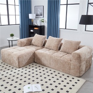 MOONMISS 98.42-inch modular sectional sofa, modern modular L-shaped sofa with chaise longue - 1 of 4