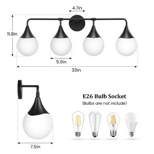 KAISITE 2-Light Vanity Sconce Mid-Century Vanity Sconce - 1 of 4
