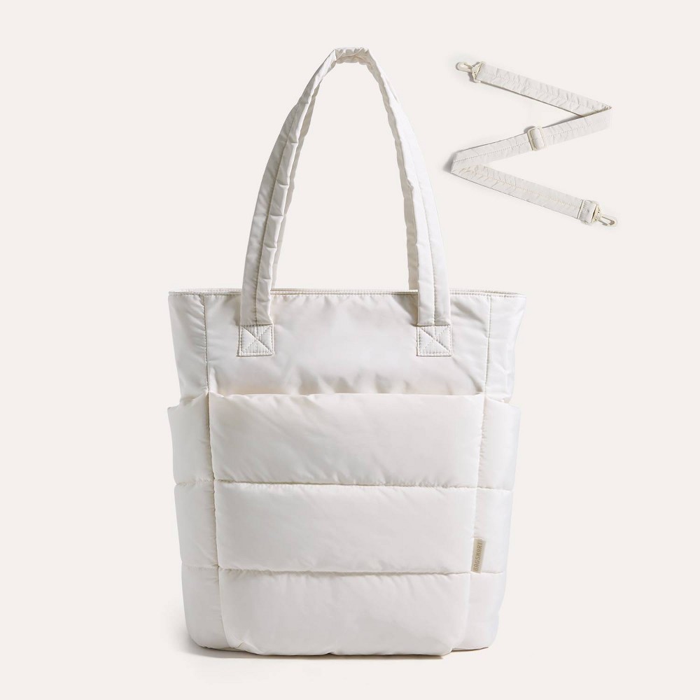 Bagsmart Bubble 21L Puffy Tote Bag - White