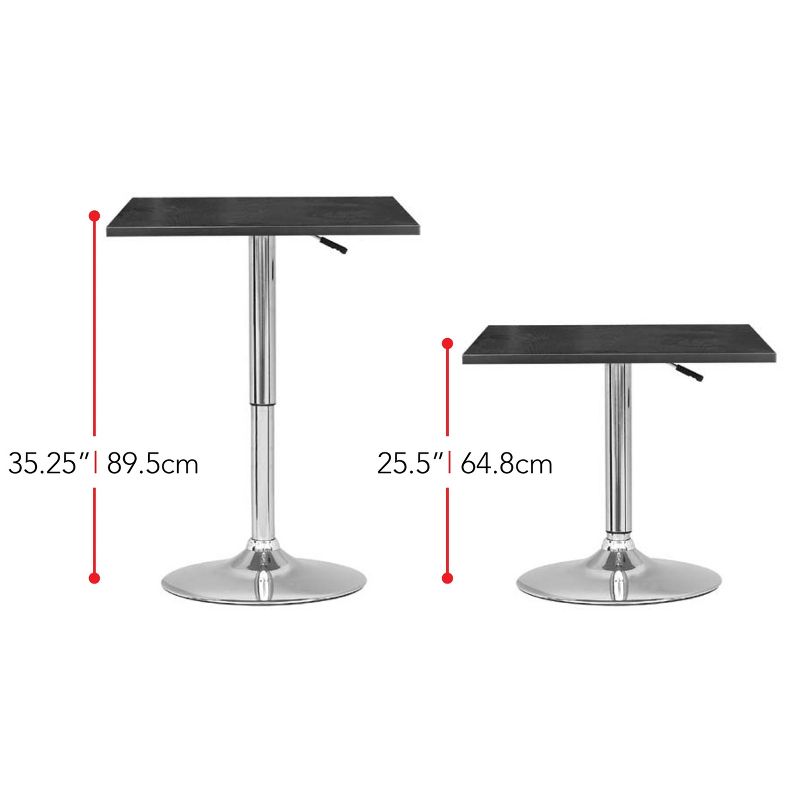 Adjustable Height Square Bar Table - CorLiving, 3 of 8