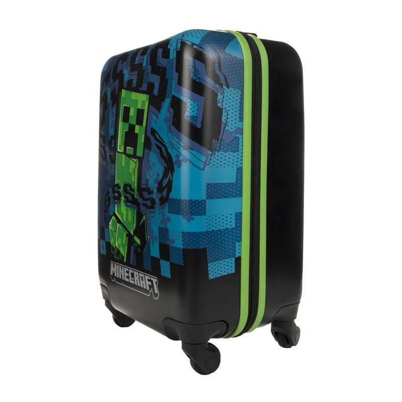 Minecraft Creeper Kids&#39; Hardside Carry On Suitcase - Black, 5 of 8
