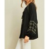 Women's Tassel Tie Peasant Blouse - entro - 3 of 4