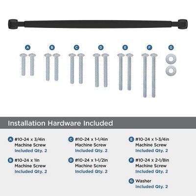 Matte Black Modern 19-inch Appliance Pull with Mounting Hardware