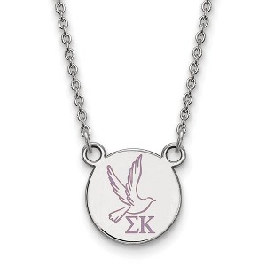 Black Bow Jewelry Sterling Silver Sigma Kappa Greek Life Necklace 18 Inch - 1 of 4