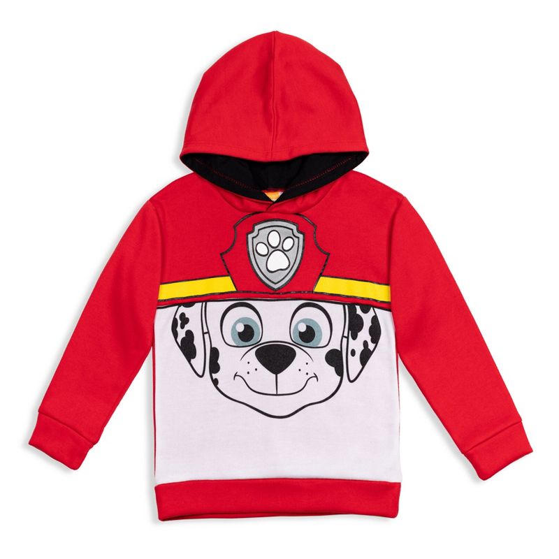 Paw Patrol Chase Marshall Rubble Zuma Fleece Pullover Hoodie Toddler to Little Kid, 1 of 8