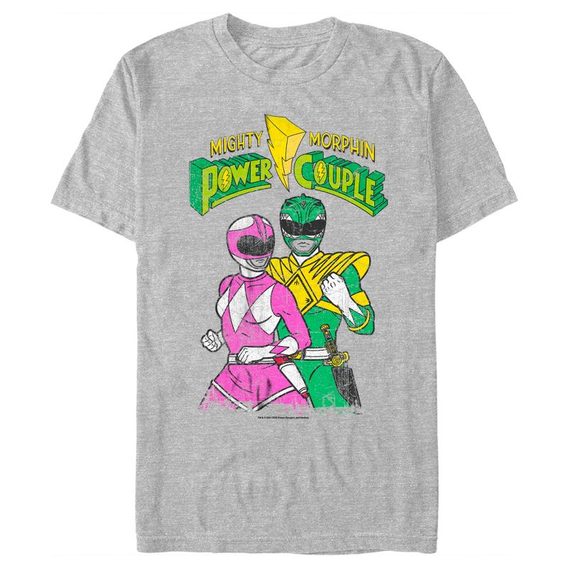 Men's Power Rangers Mighty Morphin Power Couple T-Shirt, 1 of 6