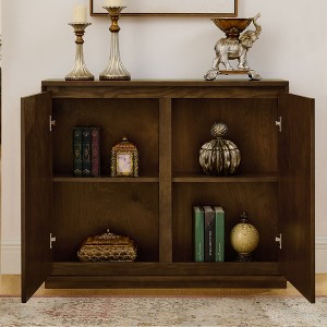 Airsurfer Modern Storage Cabinet, Buffet Cabinet with Storage, Narrow Side Cabinet for Living Room Entryway Hallway Kitchen, Coffee Bar - 1 of 4