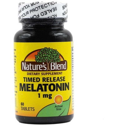 Nature's Blend Melatonin 1 mg  Tablet, 60Ct