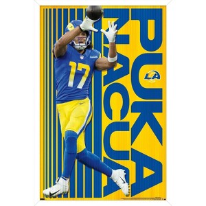 Trends International NFL Los Angeles Rams - Puka Nacua 24 Framed Wall Poster Prints - 1 of 4