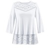 Collections Etc Lace Bodice & Hem Tunic - 4 of 4