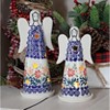Blue Rose Polish Pottery L034 Manufaktura Small Angel Luminary - 3 of 4