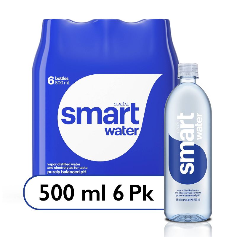 Smartwater Bottles - 6pk/16.9 fl oz, 1 of 8