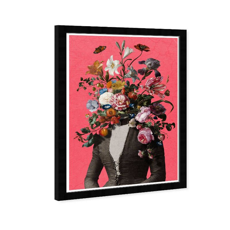 15&#34; x 21&#34; Flower Mind Surrealism Framed Wall Art Print Pink - Wynwood Studio, 3 of 8