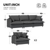 3-Piece Chenille Modular Upholstered Sofa Set with 5-Seater Capacity - 2 of 4