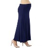 24seven Comfort Apparel Women's Maternity Elastic Waist Maxi Skirt - 2 of 4