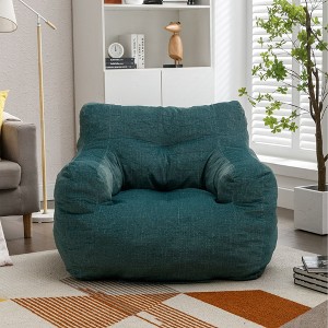 CENGHU Bean Bag Chair Foam Filling Bean Bag for Adults Soft Teddy Fabric Tufted Lazy Sofa for Living room Bedroom - 1 of 4