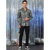 INSPIRE CHIC Men's Animal Printed Long Sleeves Button Down Party Dress Shirt - 3 of 4