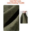 VEVOR Wool Camping Blanket, Large Warm Stadium Blanket, Waterproof & Windproof, Flame Retardant, 64" x 88" (80% Wool), Army Green - 4 of 4
