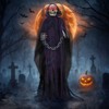 Karl Home 6ft Halloween Decorations Outdoor Animatronics Grim Reaper with Chain, - 2 of 4