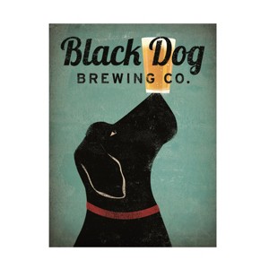 Trademark Fine Art -Ryan Fowler 'Black Dog Brewing Co V2' Canvas Art - 1 of 4
