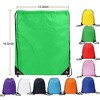 Generic Drawstring Backpack Bulk 30 Packs Draw String Bags for Gym Sports Trip - 2 of 4