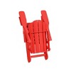 WestinTrends Malibu HDPE Outdoor Patio Folding Poly Adirondack Chair with Ottoman (2-Piece Set) - 4 of 4