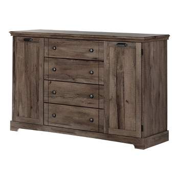 Lilac 4 Drawer Dresser with Doors - South Shore