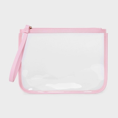 Clear Pouch Wristlet - A New Day™ Pink