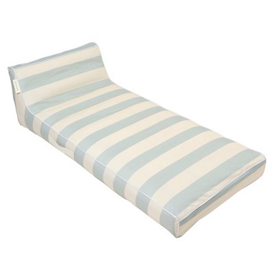 Sunnylife Luxe Lie-On Lounger - Lazy Days Blue Stripe - Inflatable Pool Float