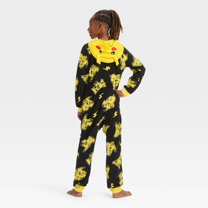 Boys' Pokémon Pikachu Union Suit - Black, 2 of 4