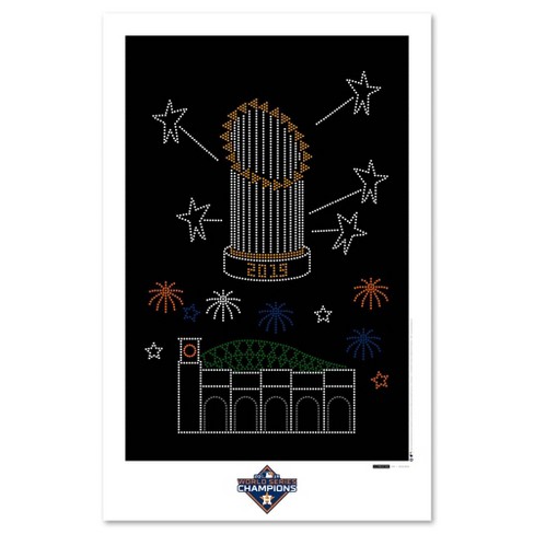 MLB Houston Astros 2017 World Series Trophy Art Poster