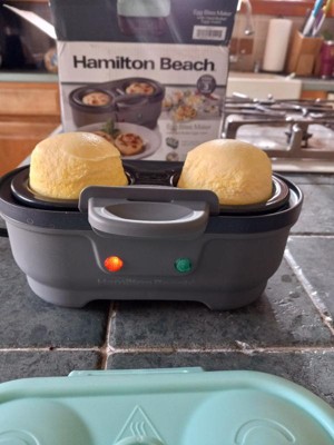 Hamilton Beach 6-Egg Green Egg Bite Cooker with Hard-Boiled Eggs Insert  25511 - The Home Depot