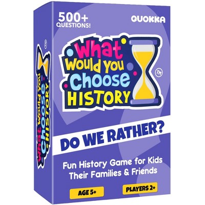 QUOKKA Board Game for 8-12 Year Olds - Card Quiz Game - What Would You Choose | Family, Kids, History, Original