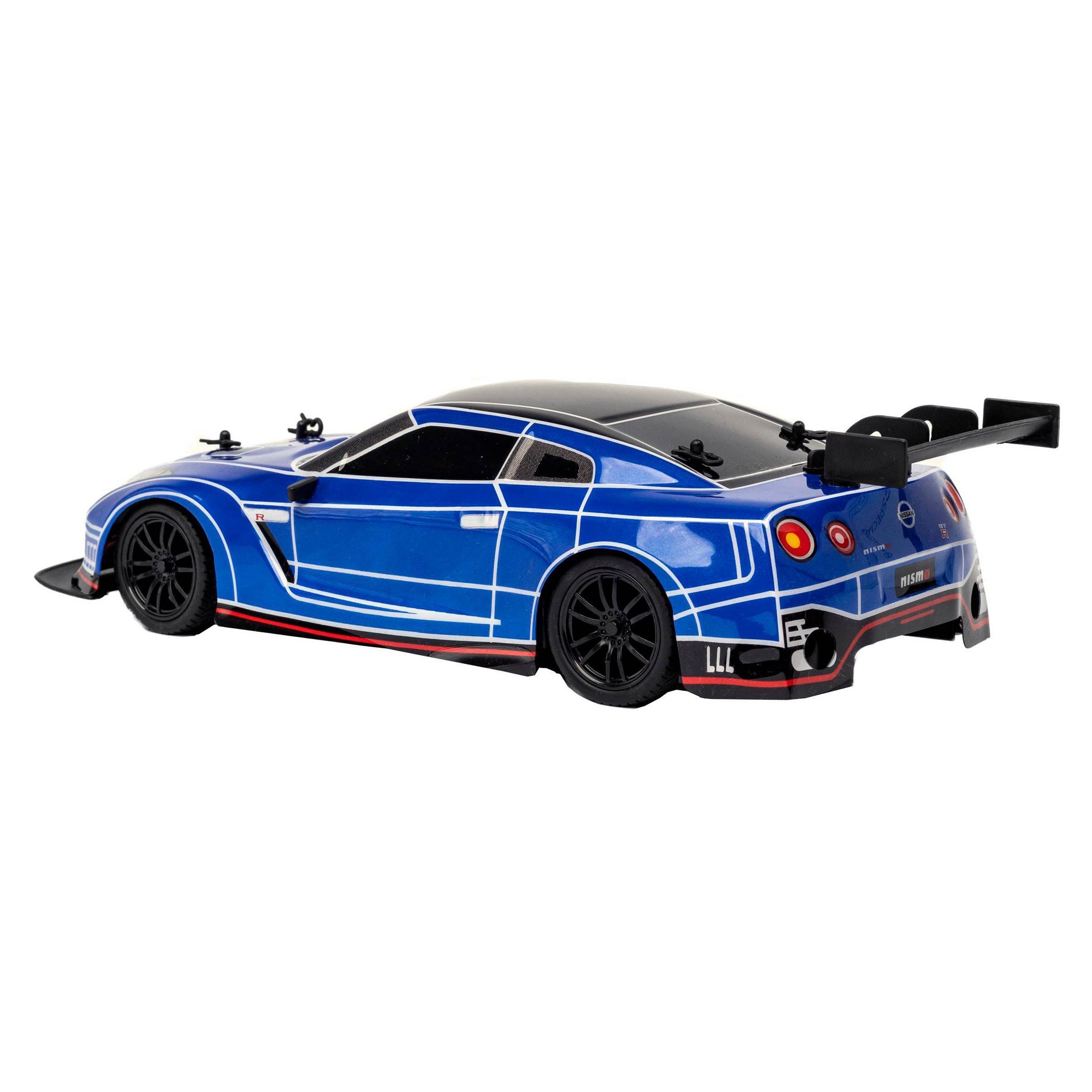 Hyper RC Nissan GTR Rechargeable Car with LED/Vapor Effects - 1:16 Scale - 2.4 GHz: Remote Control Vehicle