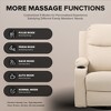 COMHOMA Swivel Rocker Recliner Chair with Heat and Massage, PU Leather Rocking Sofa Home Recliner for Living Room Home Theater Office - 4 of 4