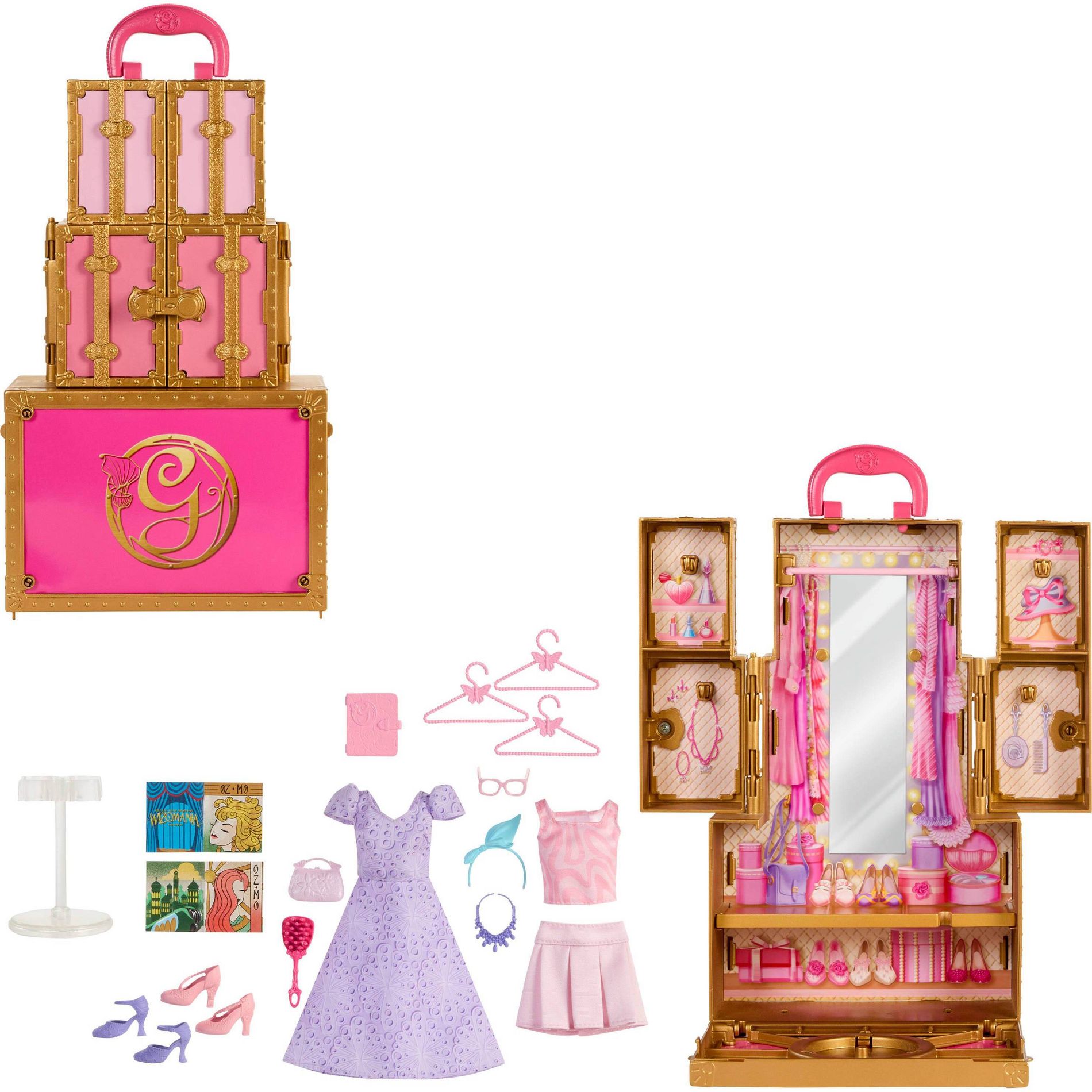 Universal Pictures’ Wicked Glinda’s Glamorous Closet, 2 Unique Looks, Surprises & 13 Accessories