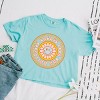 Simply Sage Market S.W.Smiley Create Your Own Happiness Flower Boxy Crop Top - 3 of 4
