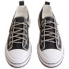 Very G Womens Aman Original Lace Up Canvas Sneaker with Sparkle Laces, Black Sparkle - 4 of 4